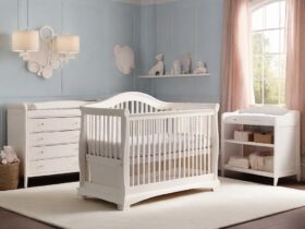 White Crib With Changing Table